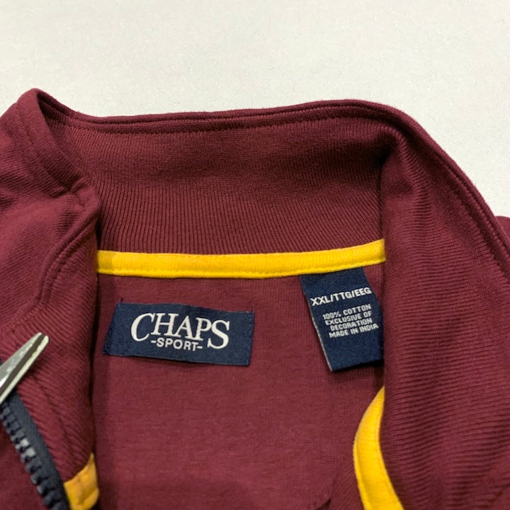 チャップス 古着 ロンT ハーフジップ オーバーサイズ ゆるダボ XXL