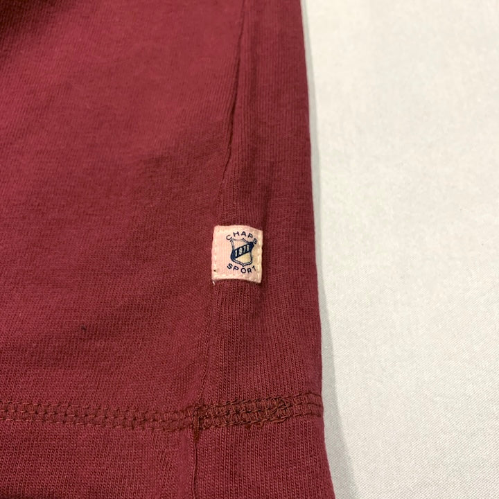 チャップス 古着 ロンT ハーフジップ オーバーサイズ ゆるダボ XXL