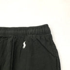 ポロラルフローレン 古着 イージーパンツ 刺繍ロゴ ブラック W40 L30