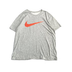 ナイキ NIKE Tシャツ ビッグロゴ プリント グレー メンズ2XL