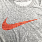 ナイキ NIKE Tシャツ ビッグロゴ プリント グレー メンズ2XL