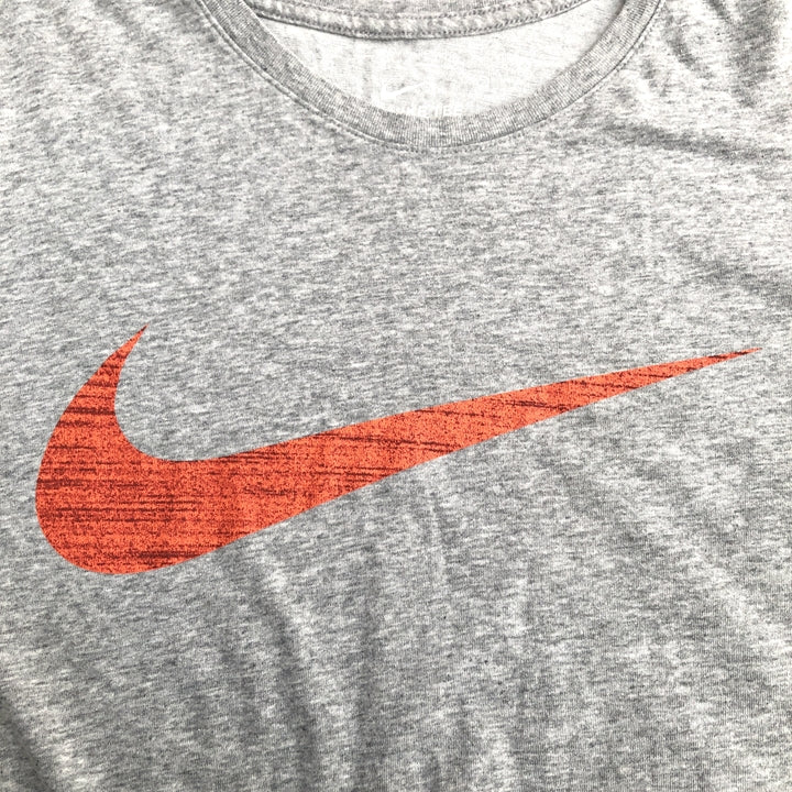 ナイキ NIKE Tシャツ ビッグロゴ プリント グレー メンズ2XL