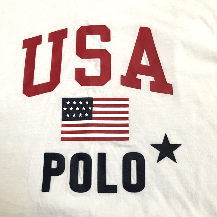 ポロラルフローレン 古着 Tシャツ USA 白T オーバーサイズ 3XL