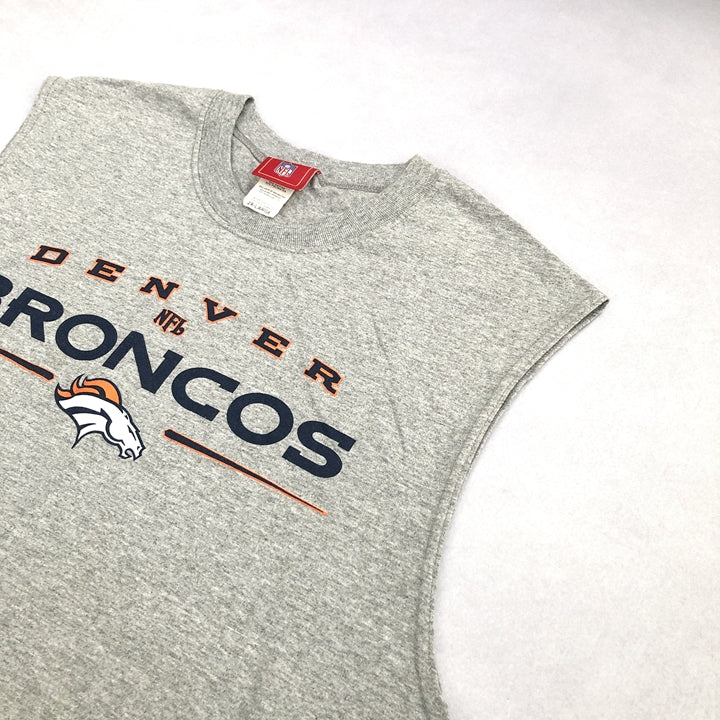 エヌエフエル NFL タンクトップ デンバー・ブロンコス グレー メンズ2XL