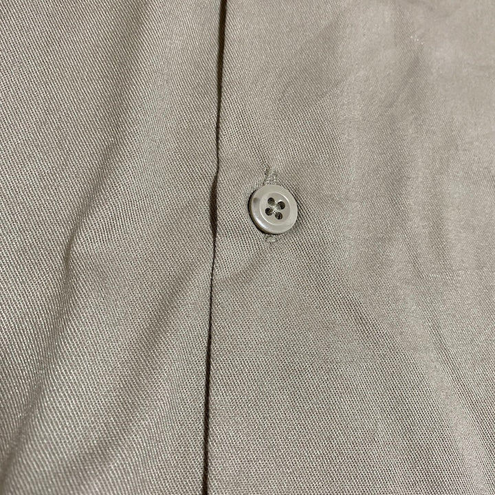 ディッキーズ Dickies 半袖シャツ ワークシャツ ベージュ 無地 メンズ2XL