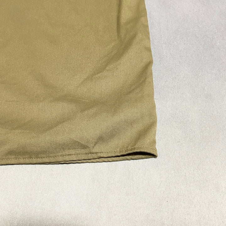 ディッキーズ Dickies 半袖シャツ ワークシャツ ベージュ 無地 メンズ2XL