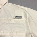 コロンビア Columbia 半袖シャツ PFG ホワイト 白 メンズM