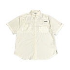 コロンビア Columbia 半袖シャツ PFG ホワイト 白 メンズM