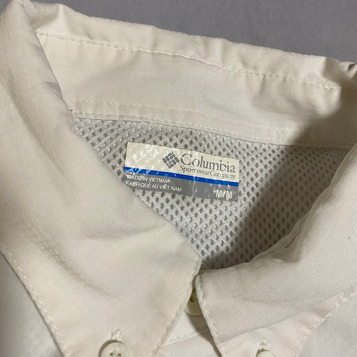 コロンビア Columbia 半袖シャツ PFG ホワイト 白 メンズM