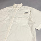 コロンビア Columbia 半袖シャツ PFG ホワイト 白 メンズM