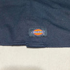 ディッキーズ Dickies 半袖シャツ ワークシャツ 無地 ネイビー メンズ2XL