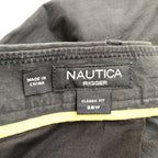ノーティカ NAUTICA ハーフパンツ タック入り 紺 ネイビー W38 メンズ