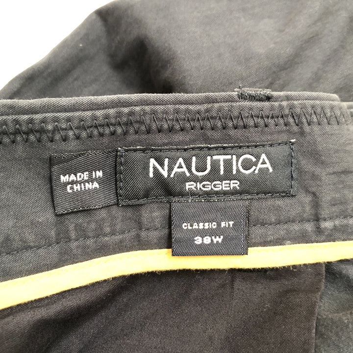 ノーティカ NAUTICA ハーフパンツ タック入り 紺 ネイビー W38 メンズ
