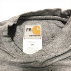 カーハート 古着 ロンT オーバーサイズ グレー 3XL