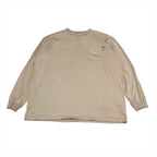 カーハート 古着 ロンT オーバーサイズ ベージュ 2XL