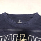 ノーブランド 古着 ロンT オーバーサイズ ネイビー 2XL