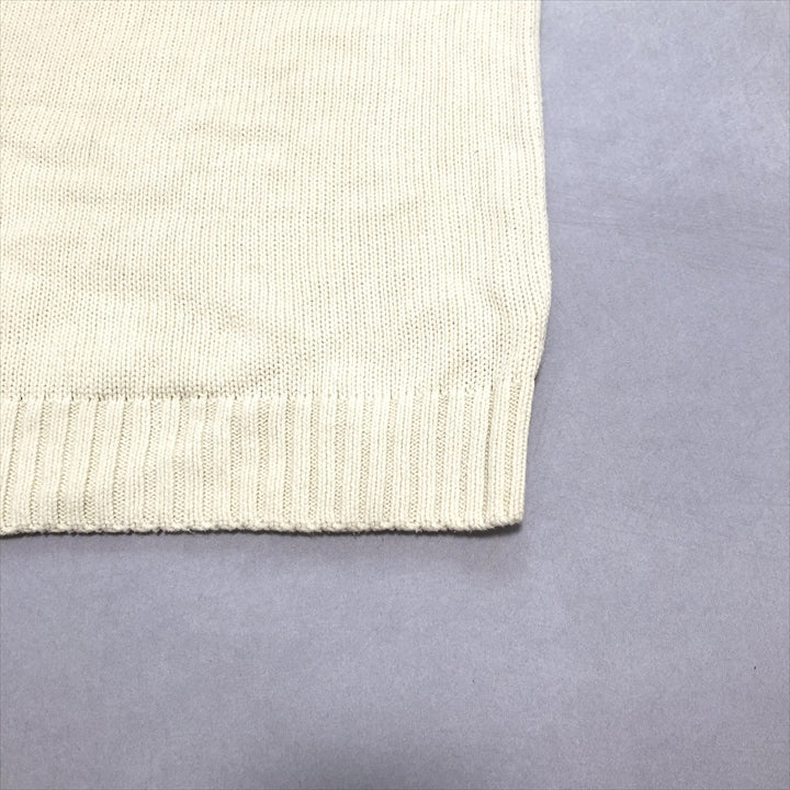 チャップス 古着 セーター 刺繍ロゴ ハーフジップ 2XL