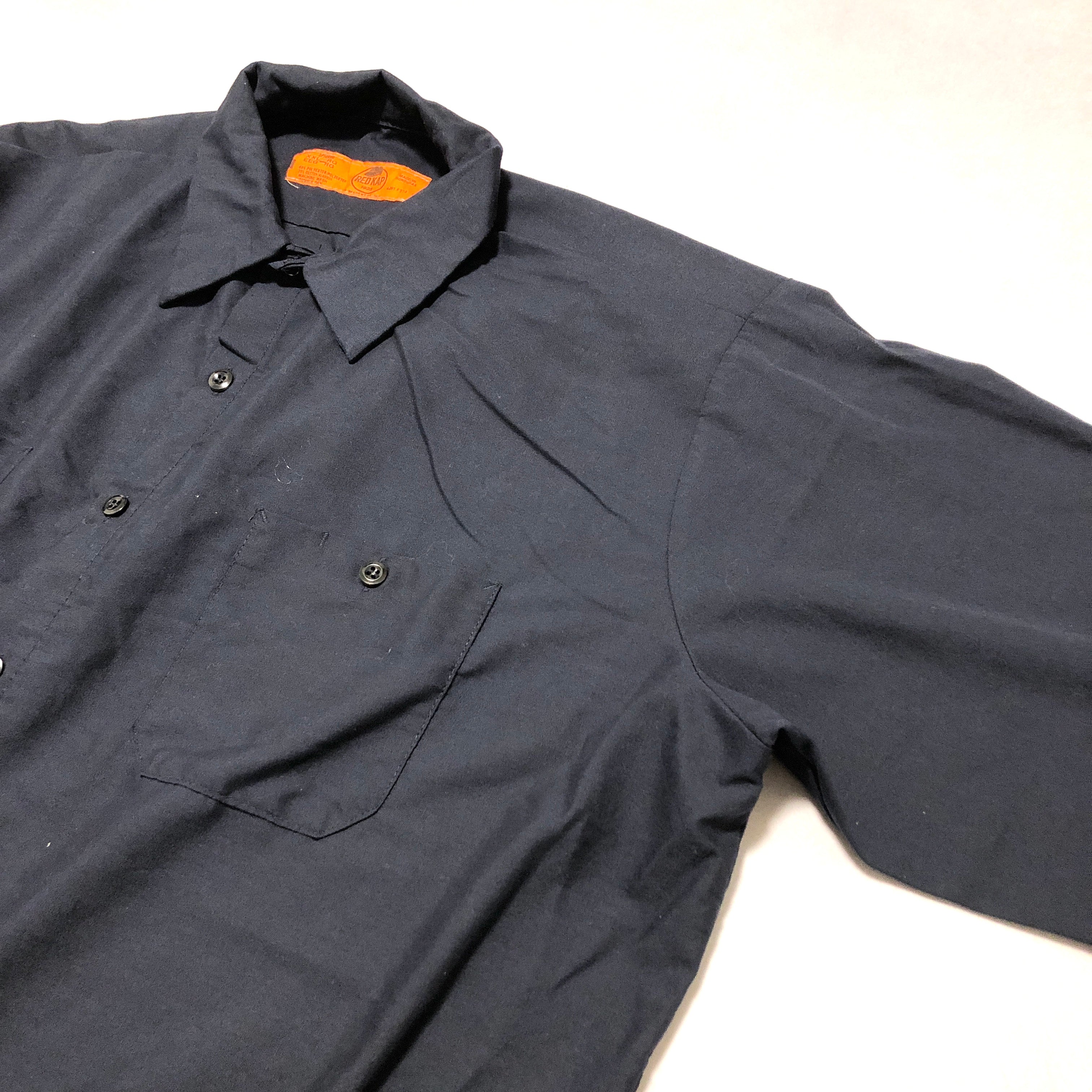 レッドキャップ Red Kap 長袖シャツ ワークシャツ ネイビー メンズ2XL
