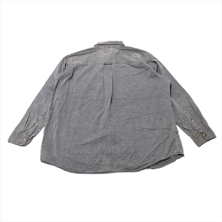 ウールリッチ 古着 長袖シャツ チェックシャツ グレー 2XL