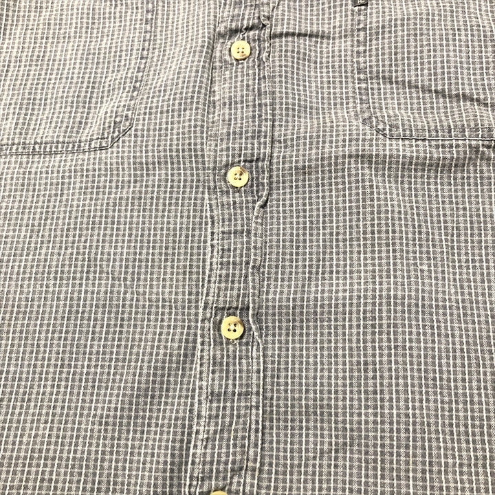 ウールリッチ 古着 長袖シャツ チェックシャツ グレー 2XL