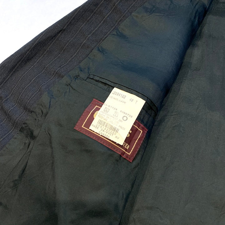 チャップス 古着 テーラードジャケット ストライプ XXL