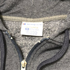 チャンピオン Champion パーカー フルジップ 無地 グレー メンズ3XL