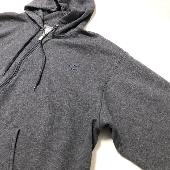 チャンピオン Champion パーカー フルジップ 無地 グレー メンズ3XL