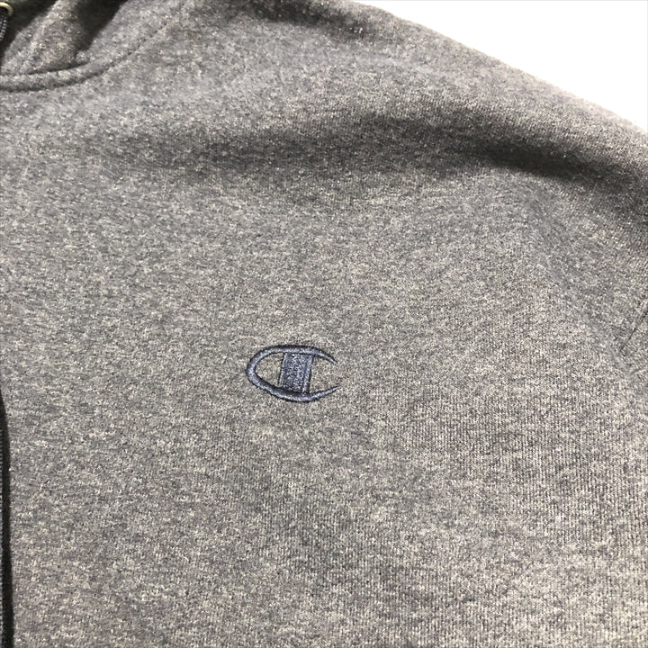チャンピオン Champion パーカー フルジップ 無地 グレー メンズ3XL