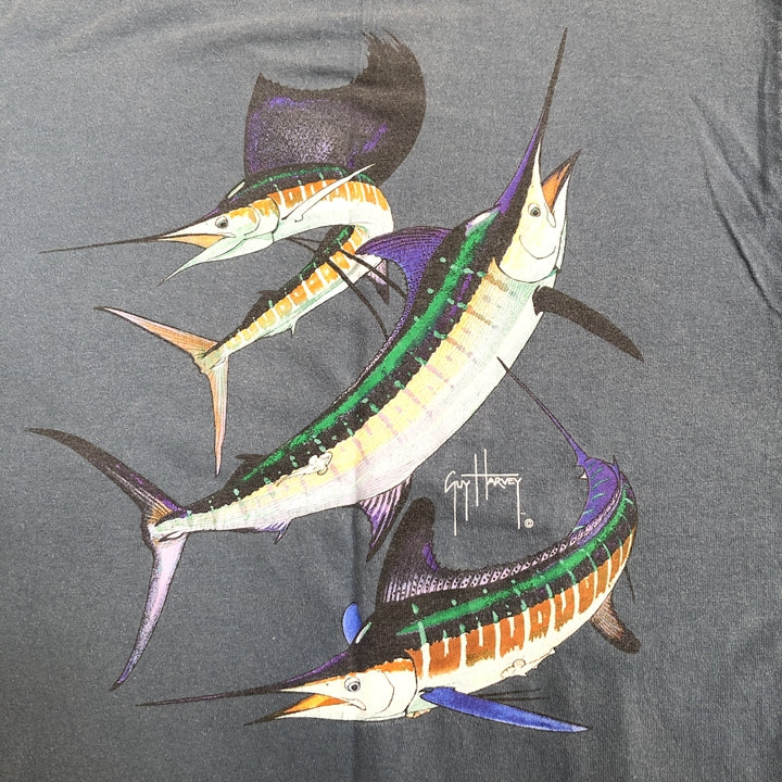 ノーブランド 古着 Tシャツ フィッシュ レディースXL