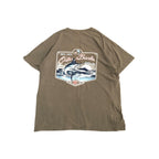 ノーブランド 古着 Tシャツ フィッシュ ゆるダボ L