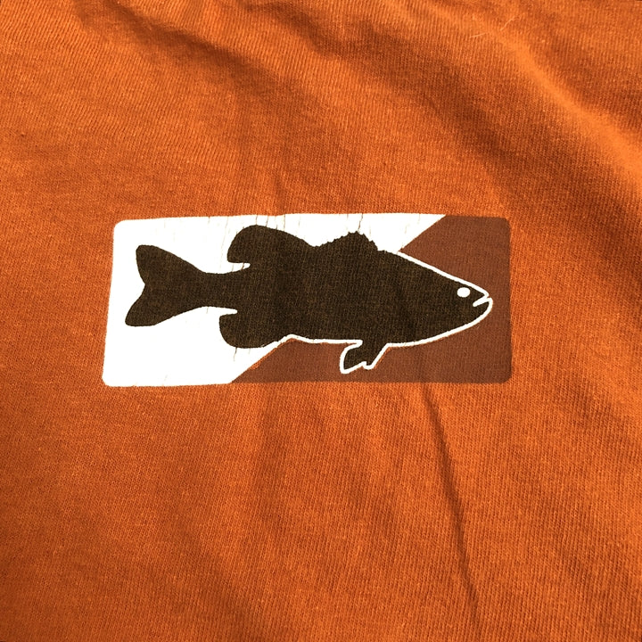 ギルダン GILDAN Tシャツ 魚 フィッシュ オレンジ メンズL