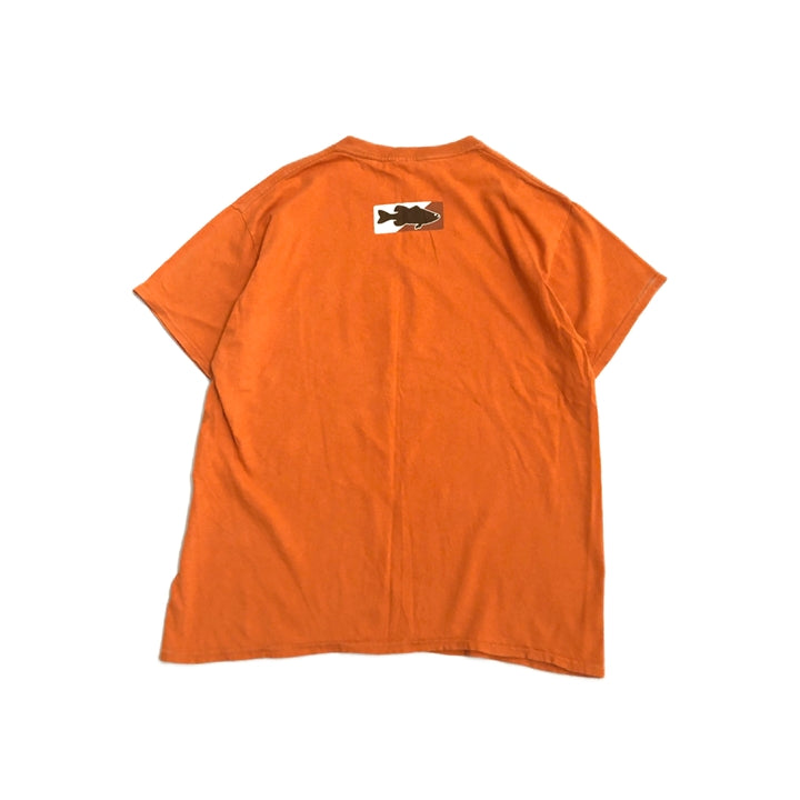 ギルダン 古着 Tシャツ フィッシュ オレンジ L
