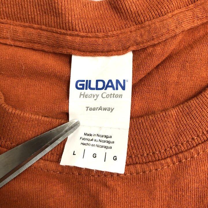 ギルダン GILDAN Tシャツ 魚 フィッシュ オレンジ メンズL