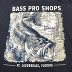 バスプロショップス 古着 Tシャツ 魚 ネイビー XL