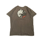 ノーブランド 古着 Tシャツ 魚 鯉 グレー XL