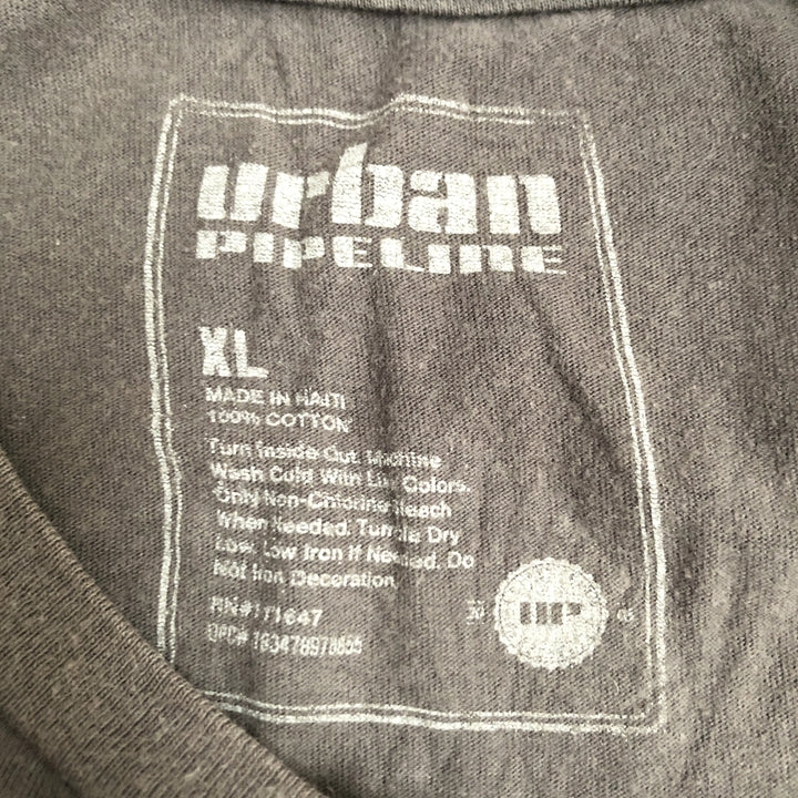 ノーブランド 古着 Tシャツ 魚 鯉 グレー XL