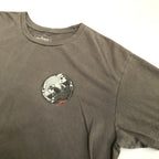 ノーブランド 古着 Tシャツ 魚 鯉 グレー XL