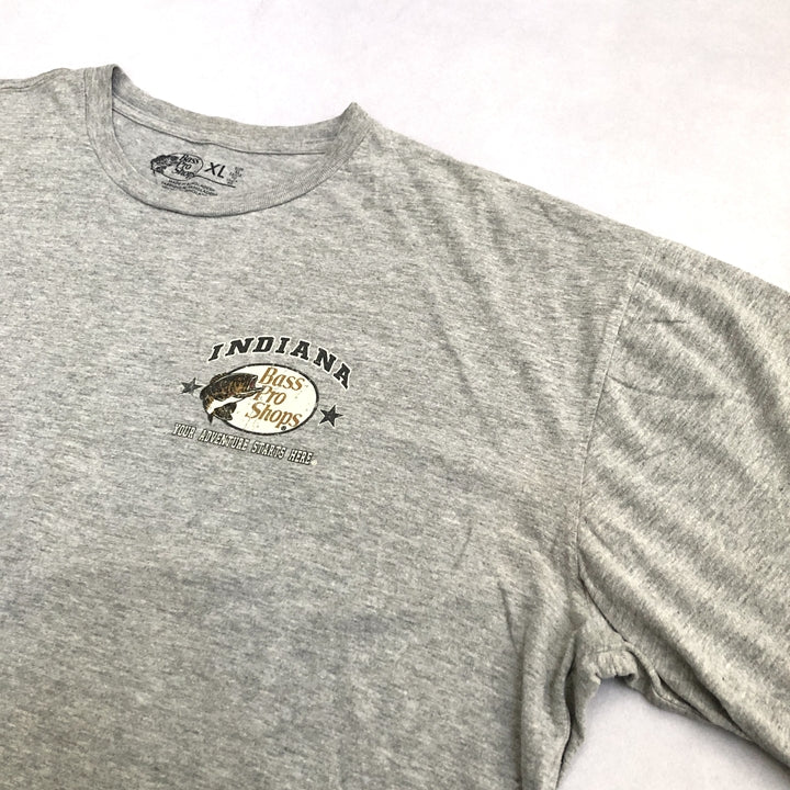バスプロショップス 古着 Tシャツ インディアナ 魚 XL
