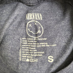 ニルバーナ 古着 Tシャツ バンT スマイル ネイビー S