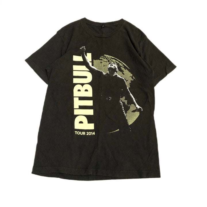 ピットブル 古着 Tシャツ バンT ブラック L