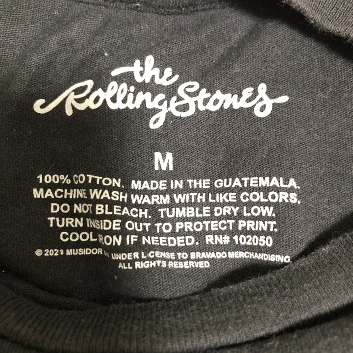 ローリングストーンズ 古着 Tシャツ バンT ブラック M
