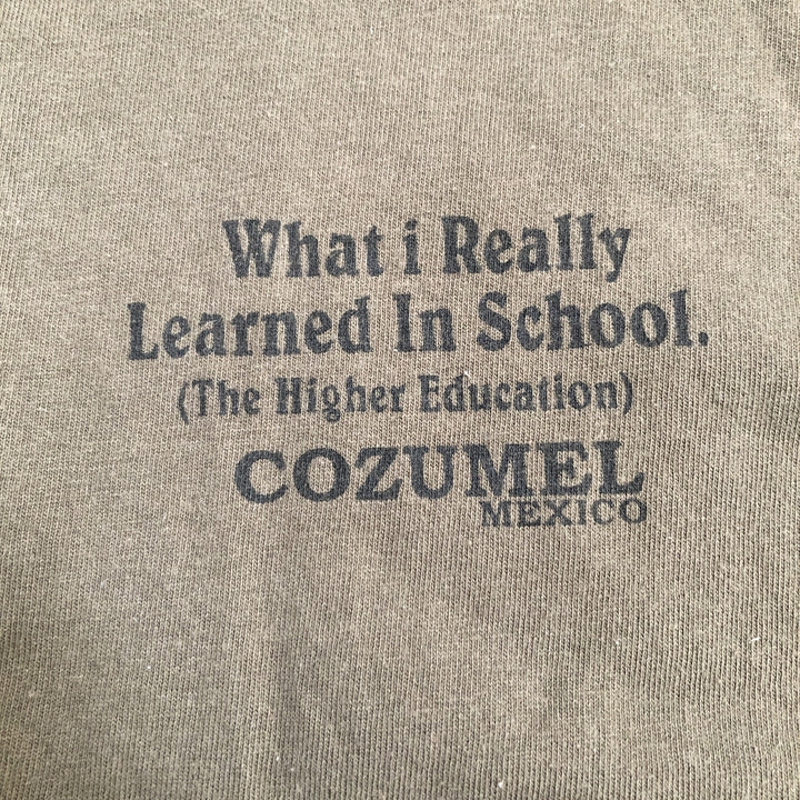 YAZBEK 古着 Tシャツ ヘビーウェイト カーキ S