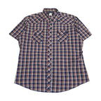 ラングラー Wrangler 半袖シャツ チェック オーバーサイズ メンズ2XL