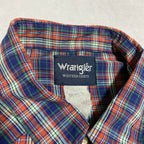ラングラー Wrangler 半袖シャツ チェック オーバーサイズ メンズ2XL