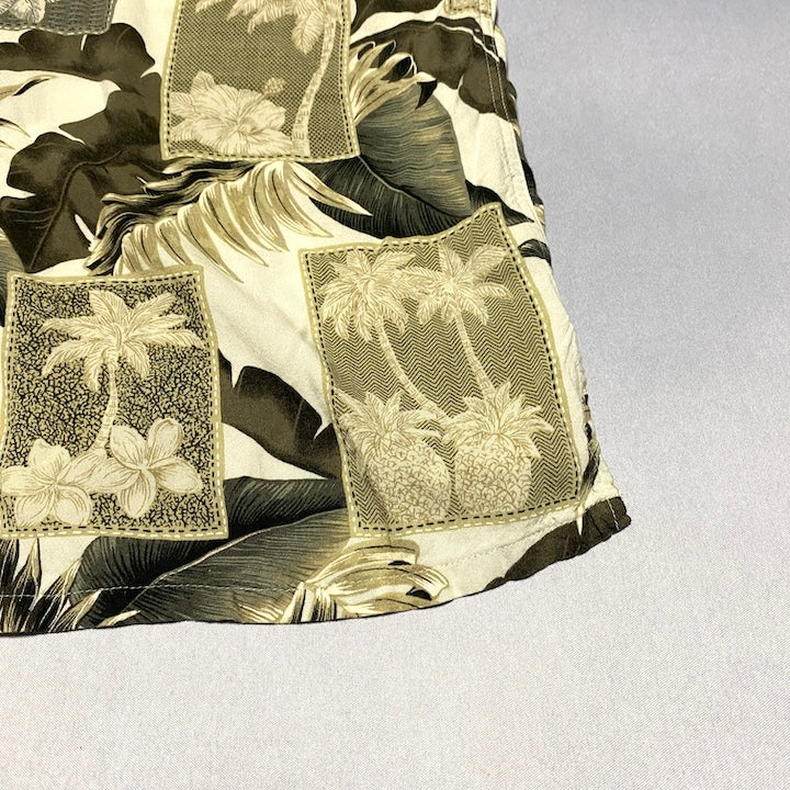 FOUNDRY 半袖シャツ アロハシャツ 総柄 マルチカラー メンズ3XL