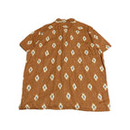 ソノマ 古着 半袖シャツ 柄シャツ オレンジ 2XL