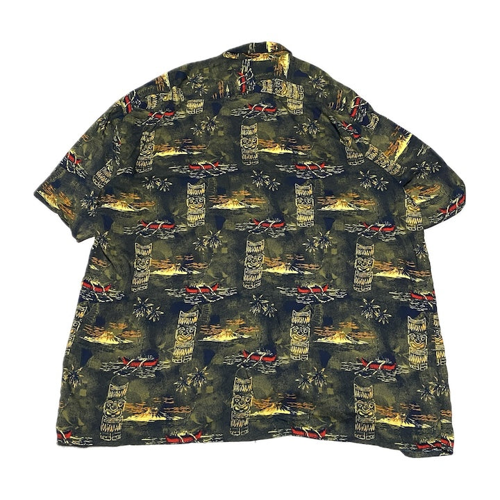 morro bay 古着 半袖シャツ オーバーサイズ 柄シャツ 2XL