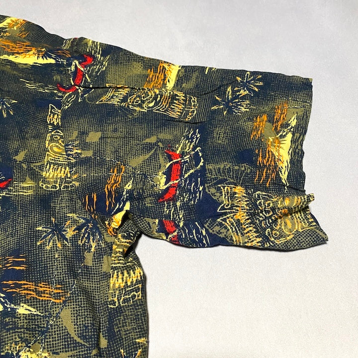 morro bay 古着 半袖シャツ オーバーサイズ 柄シャツ 2XL