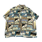 ジョンセバーソン 古着 半袖シャツ 柄シャツ 2XL
