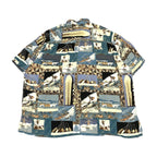 ジョンセバーソン 古着 半袖シャツ 柄シャツ 2XL